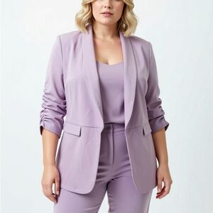 Lavender Blazer and Pants Set